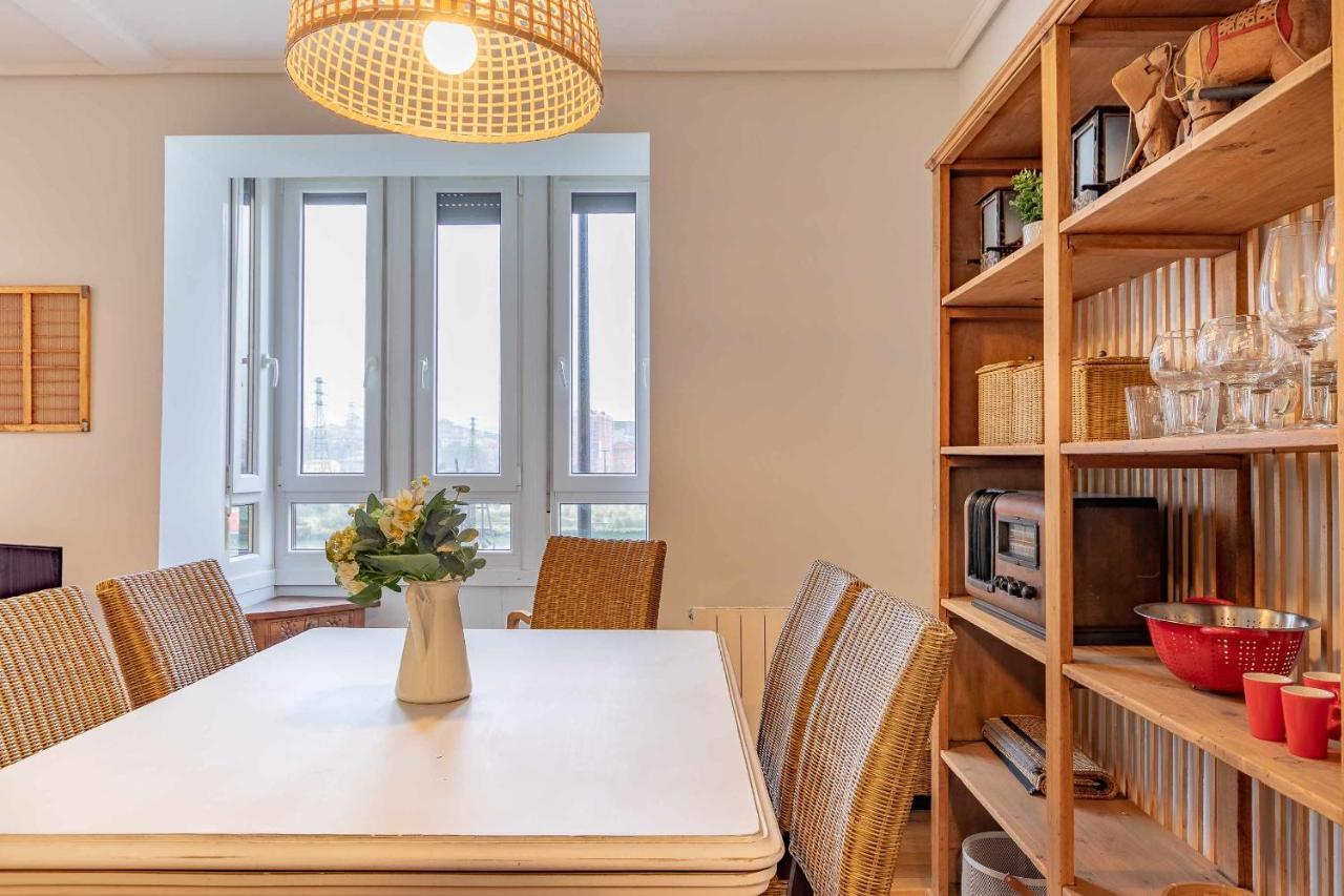 Apartamento Kuia Con Vistas Frontales A La Ria De Bilbao Cerca Del Metro Erandio ภายนอก รูปภาพ