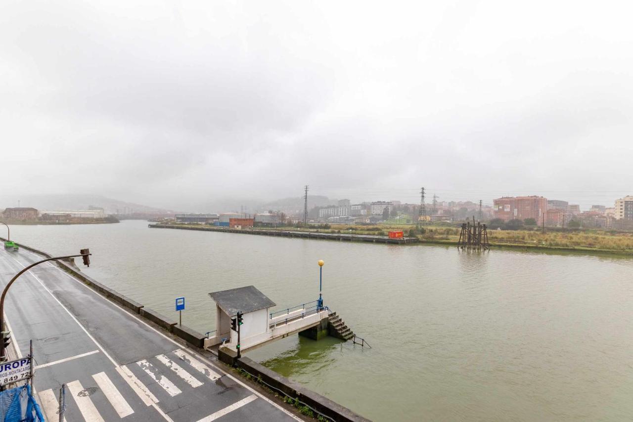 Apartamento Kuia Con Vistas Frontales A La Ria De Bilbao Cerca Del Metro Erandio ภายนอก รูปภาพ